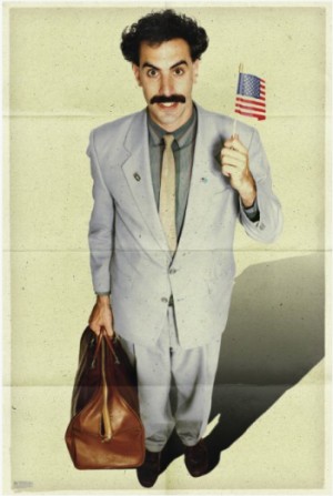 Baron-Cohen as Borat