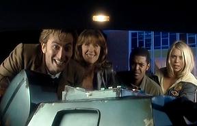 The Doctor, Rose, Mickey, Sarah Jane and K9. Of course.'