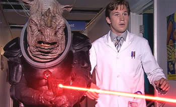 The Rhino like Judoon shooting AT YOU