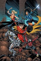 Teen Titans #34, cover by Tony Daniel.